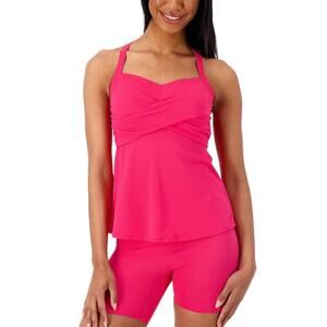 AmberNoon II by Dr. Erum Ilyas UPF 50 Tankini w/ Bike Short Pink - Regular